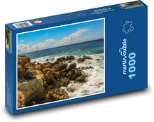 Pobrežie šľahané príbojom Puzzle 1000 dielikov - 60 x 46 cm 
