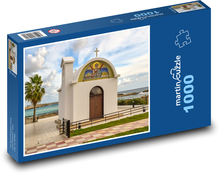 Kaplnka v Ayia Napa, Cyprus Puzzle 1000 dielikov - 60 x 46 cm 