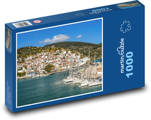 Řecký ostrov Skopelos Puzzle 1000 dílků - 60 x 46 cm
