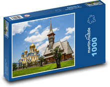 Goldene Kirche Puzzle 1000 Teile - 60 x 46 cm