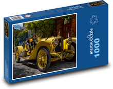 Žlté historické vozidlo, auto Puzzle 1000 dielikov - 60 x 46 cm