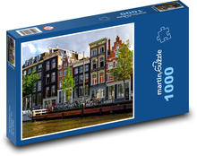 Holandsko, domy Puzzle 1000 dílků - 60 x 46 cm