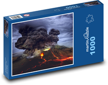 Vulkan, Ausbruch, Lava Puzzle 1000 Teile - 60 x 46 cm