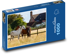 Horses in the enclosure Puzzle 1000 pieces - 60 x 46 cm