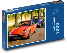 Klassische Veteranen auf der Herbststraße Puzzle 1000 Teile - 60 x 46 cm