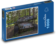 Opuštěný tank Puzzle 1000 dílků - 60 x 46 cm