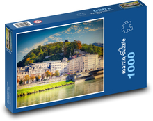 Mesto, rieka Puzzle 1000 dielikov - 60 x 46 cm 