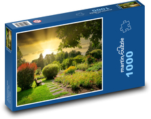 Park, Blumen Puzzle 1000 Teile - 60 x 46 cm