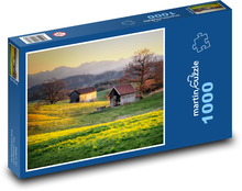 poľnohospodárske stavení Puzzle 1000 dielikov - 60 x 46 cm 