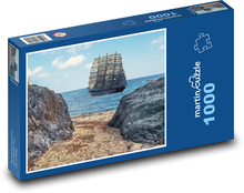 Plachetnice, moře Puzzle 1000 dílků - 60 x 46 cm