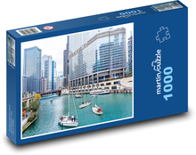 USA - Chicago Puzzle 1000 dílků - 60 x 46 cm