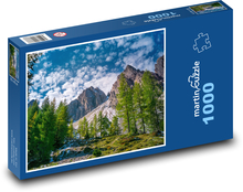 Hory v Rakouských Alpách Puzzle 1000 dílků - 60 x 46 cm
