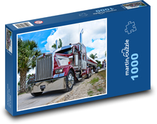 Long-haul truck with tanker trailer Puzzle 1000 pieces - 60 x 46 cm 