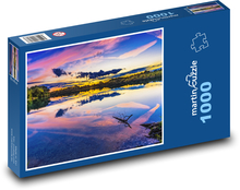 Jezero, hladina, příroda Puzzle 1000 dílků - 60 x 46 cm