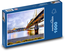 Brücke über den Bosporus bei Nacht, Türkei Puzzle 1000 Teile - 60 x 46 cm