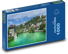 Rzeka Berno - Szwajcaria Puzzle 1000 elementów - 60x46 cm