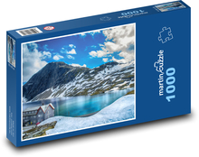 Snowy mountains in Norway Puzzle 1000 pieces - 60 x 46 cm 