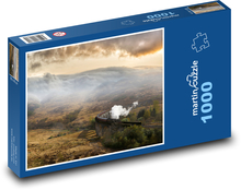 Pociąg na kamiennym moście Puzzle 1000 elementów - 60x46 cm