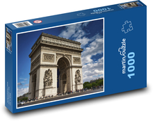 Francie - Paříž - Vítězný oblouk Puzzle 1000 dílků - 60 x 46 cm
