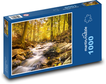 Strumień w lesie Puzzle 1000 elementów - 60x46 cm