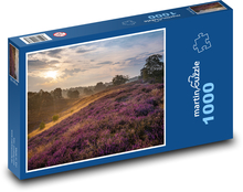 Lila Blumenwiese Puzzle 1000 Teile - 60 x 46 cm