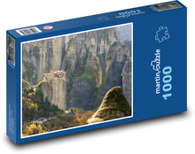 Vysoké skály v Meteora - Řecko Puzzle 1000 dílků - 60 x 46 cm