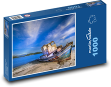Loď, moře Puzzle 1000 dílků - 60 x 46 cm
