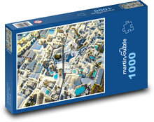 Widok z lotu ptaka na Santorini, Grecja Puzzle 1000 elementów - 60x46 cm