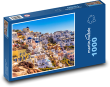 Santorini nad útesom - Grécko Puzzle 1000 dielikov - 60 x 46 cm 