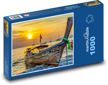 Thajsko - čln Puzzle 1000 dielikov - 60 x 46 cm 