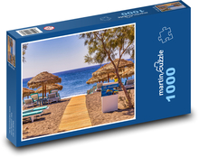 Grécko - pláž Puzzle 1000 dielikov - 60 x 46 cm 