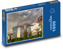 Singapur - architektura Puzzle 1000 dílků - 60 x 46 cm