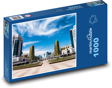 Futuristická městská architektura Puzzle 1000 dílků - 60 x 46 cm