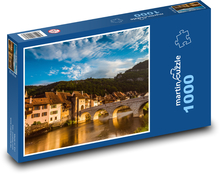 Szwajcaria - Saint-Ursanne Puzzle 1000 elementów - 60x46 cm