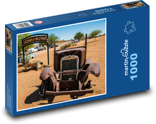 Afrika - vrak auta Puzzle 1000 dílků - 60 x 46 cm