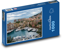 Port miejski w Monako Puzzle 1000 elementów - 60x46 cm