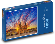Sunset over the church Puzzle 1000 pieces - 60 x 46 cm 