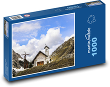 Kaple v horách Puzzle 1000 dílků - 60 x 46 cm