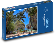 Thajsko - pláž Puzzle 1000 dílků - 60 x 46 cm