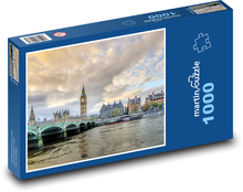Londýn – Big Ben a Temža Puzzle 1000 dielikov - 60 x 46 cm 