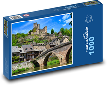 Starý most, dediny Puzzle 1000 dielikov - 60 x 46 cm 