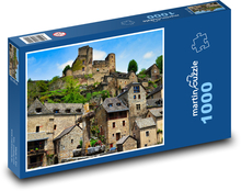 Medieval town under the castle Puzzle 1000 pieces - 60 x 46 cm