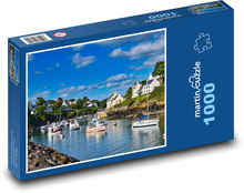 Prístav v letnom slnku Puzzle 1000 dielikov - 60 x 46 cm 