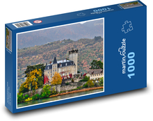Hrad, pevnost, jezero Puzzle 1000 dílků - 60 x 46 cm