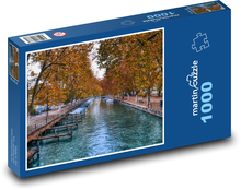 Kanał romantyczny jesienią Puzzle 1000 elementów - 60x46 cm