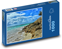 Rocky beach by the sea Puzzle 1000 pieces - 60 x 46 cm 