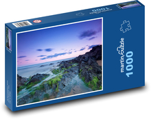 Skaliste wybrzeże o zmierzchu Puzzle 1000 elementów - 60x46 cm