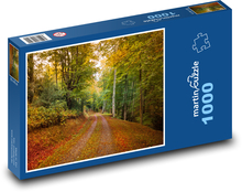 Autumn, road, forest Puzzle 1000 pieces - 60 x 46 cm 