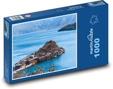 Dedina na jazere - Čína Puzzle 1000 dielikov - 60 x 46 cm 