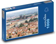Panoráma Prahy s Pražským hradom Puzzle 1000 dielikov - 60 x 46 cm 